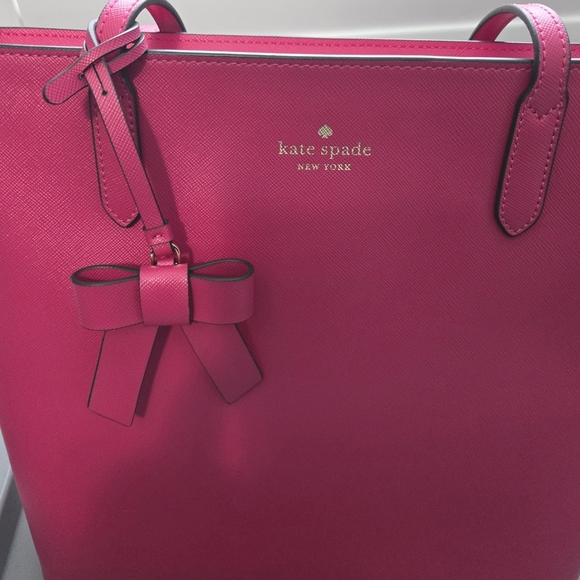 Kate Spade Bleecker Leather Large Tote Bag, Pink
